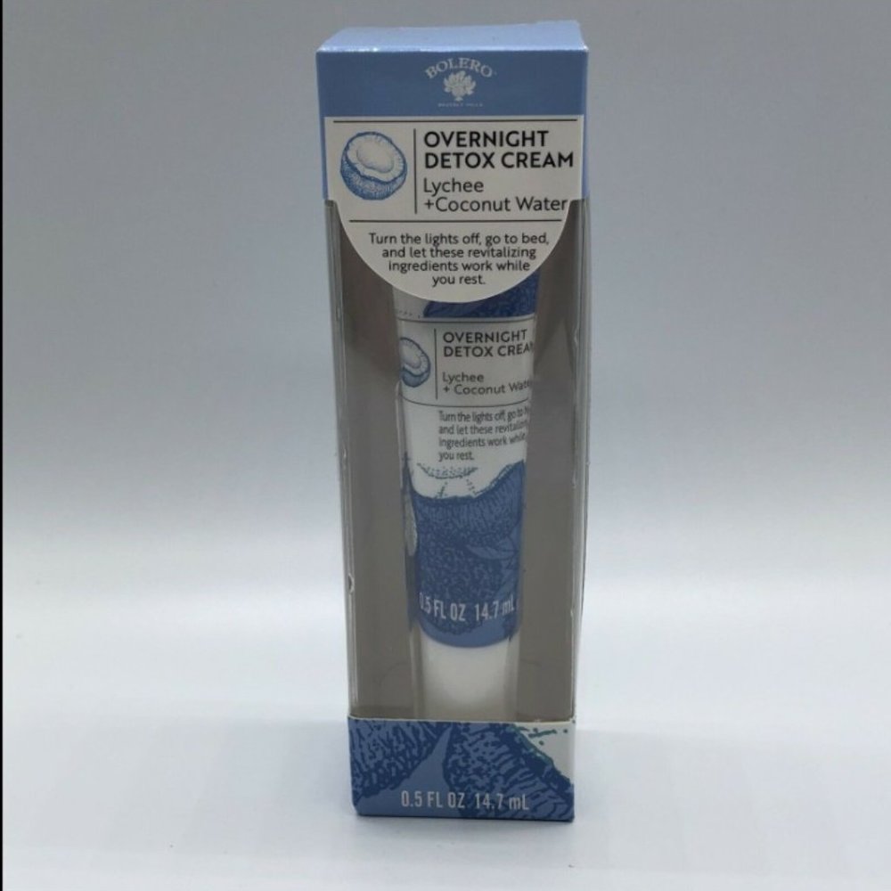 Overnight Detox Cream Lychee + Coconut Water, 0.5 oz
